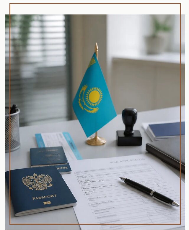 Оформление визы в Казахстан для поездки и работы в Елабуге